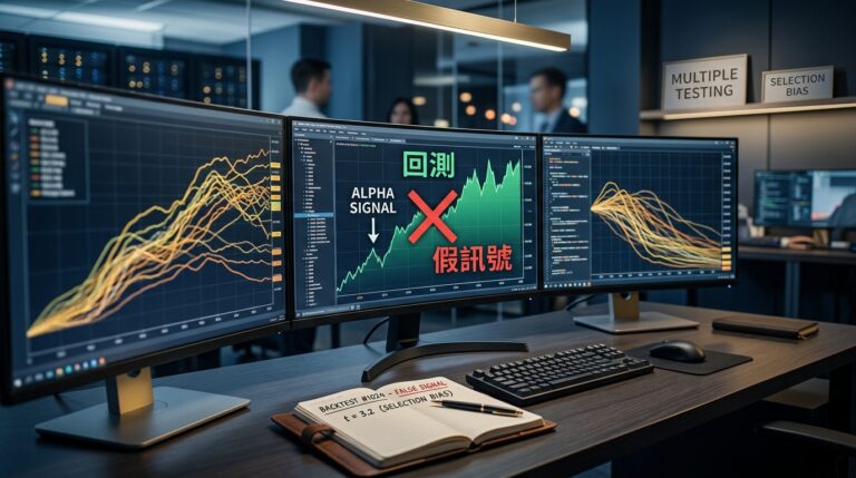 選擇偏誤與多重測試：為什麼回測掃得越多、越可能是假訊號